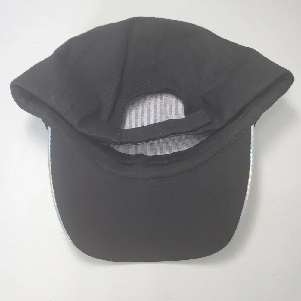 Black Cat Ear Hat Holographic‎ Visor Baseball Cap Cute Kawaii Cosplay